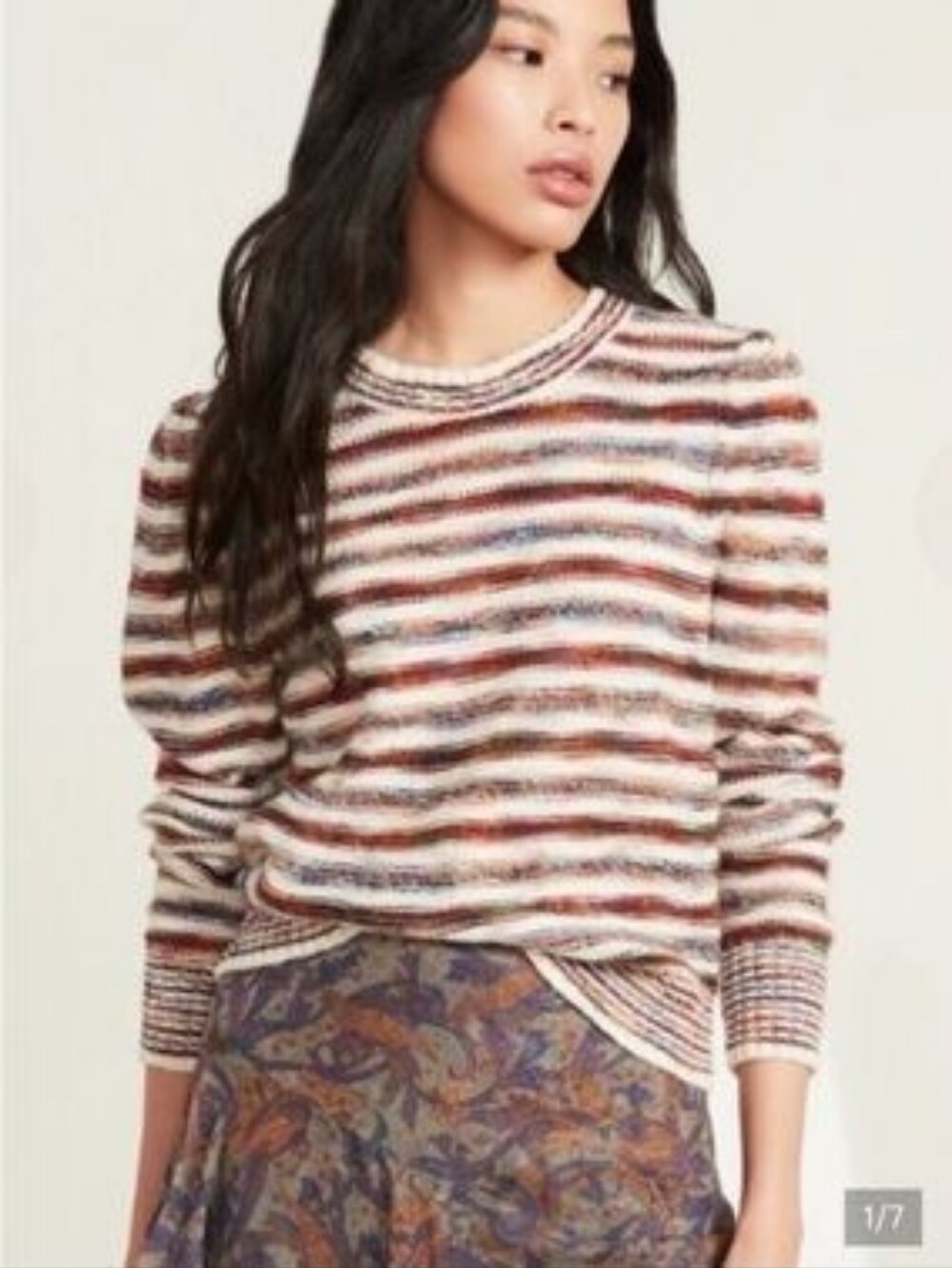 Veronica Beard | Merino Wool Raissa Crewneck Pullover Sweater Size XL